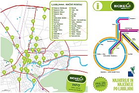 ljubljana-bike-rental-bicikelj-map 32 stations in Ljubljana