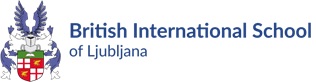 Logo Britanske mednarodne šole v Ljubljani